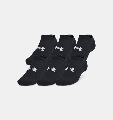 UA TC No Show 3-pack Negro