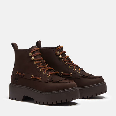 Stone Street Mid Lace Boot Dark Brown