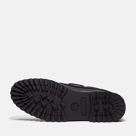 Authentic Boat Shoe Negro | Negro total de piel flor entera