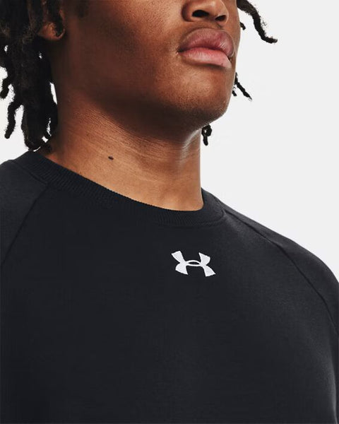 UA Rival Fleece Crew Negro
