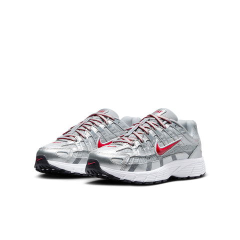 P-6000 Metallic Silver | Gym Red