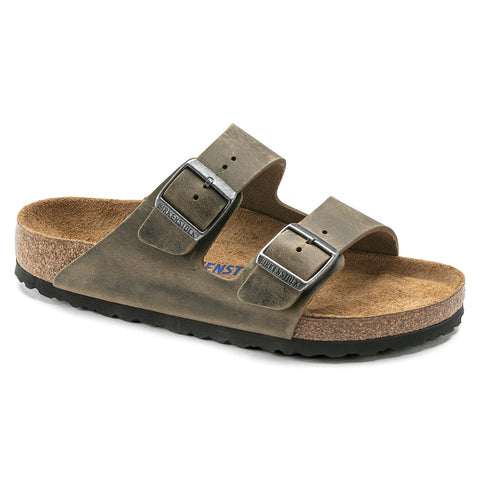 Arizona Soft Footbed de cuero engrasado caqui deslavado