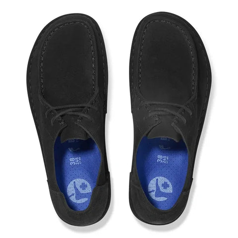 Utti de encaje de ante y cuero, negro nuevo
