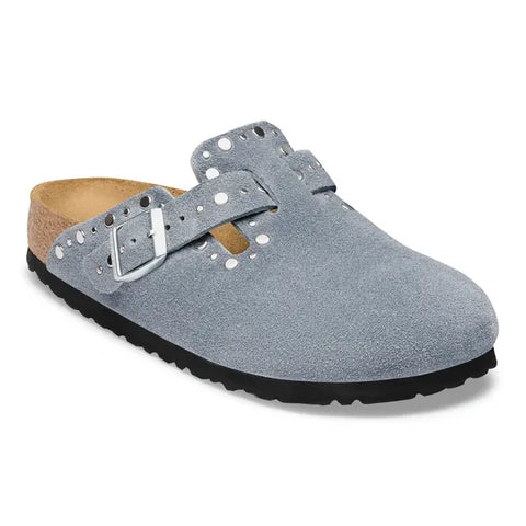 Boston con remaches LEVE azul piedra