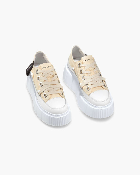 Matilda de lona baja beige