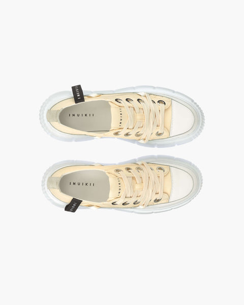 Matilda de lona baja beige