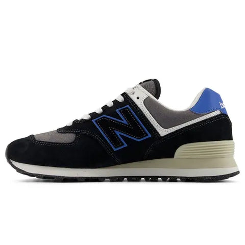 New Balance 574 Negro / Azul real U574QRB