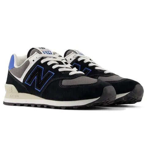 New Balance 574 Negro / Azul real U574QRB