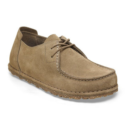 Utti de cordones de ante y cuero marrón