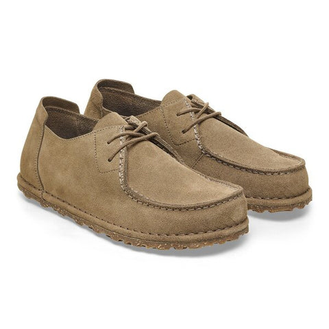 Utti de cordones de ante y cuero marrón
