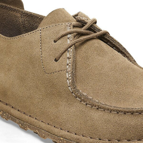 Utti de cordones de ante y cuero marrón