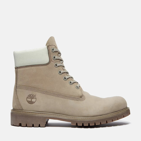 Premium 6 Inch Lace Up Waterproof Boot Medium Grey Light Green