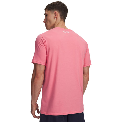 UA M Sportstyle LC SS Bittersweet Pink | Blanco