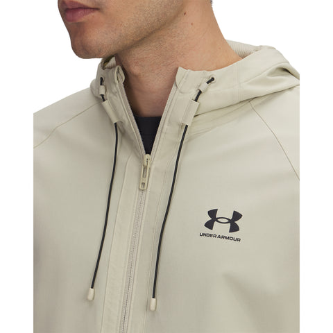 UA Vibe Woven Jacket Base caqui | Negro