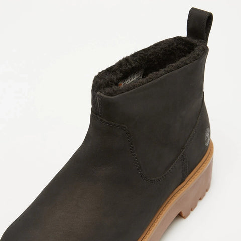 Stone Street Mid Warm Lined Boot Black Nubuck